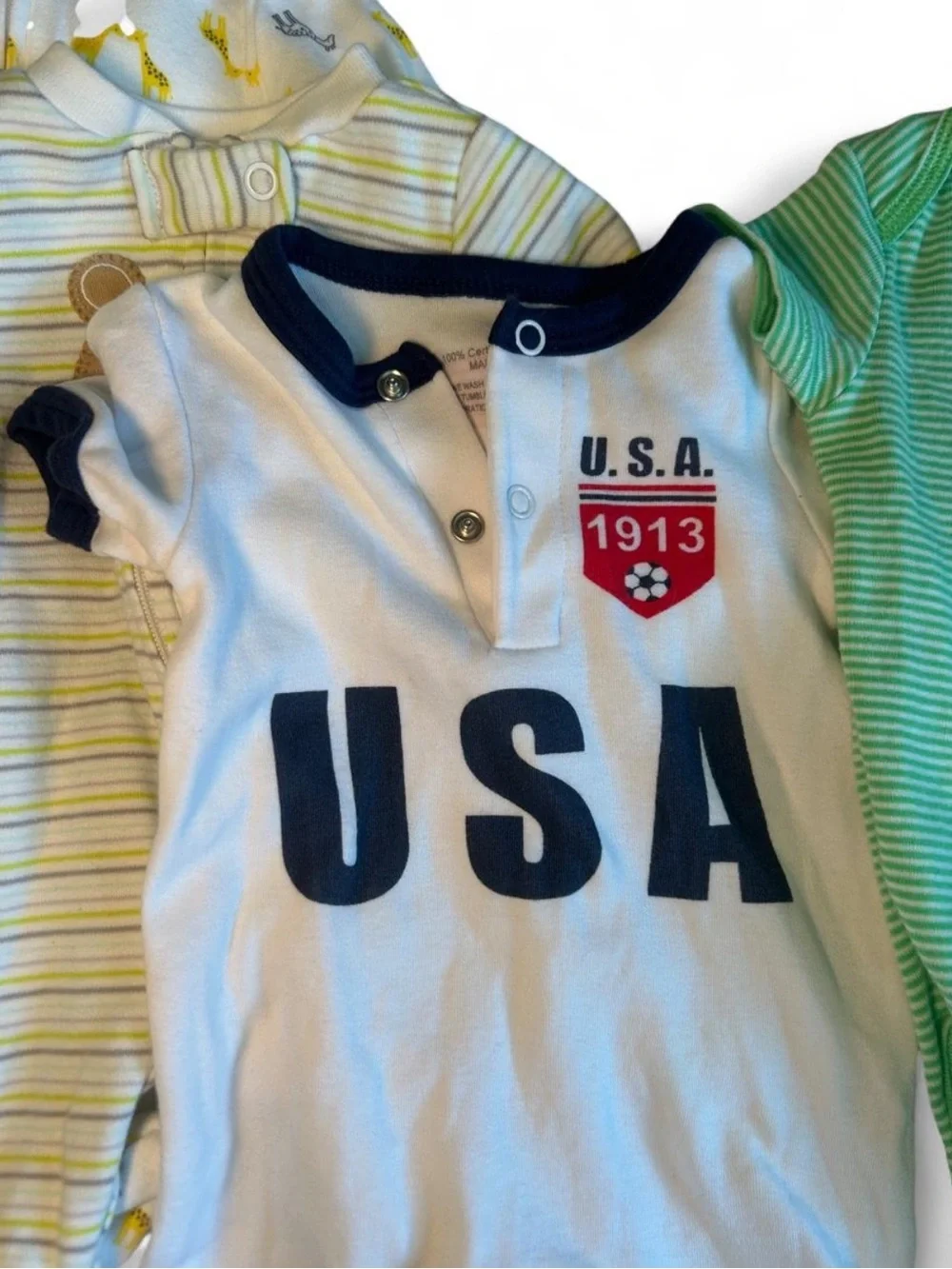 Baby Boy Bundle 7 Bodysuits 0-3 Mos Mixed Brands